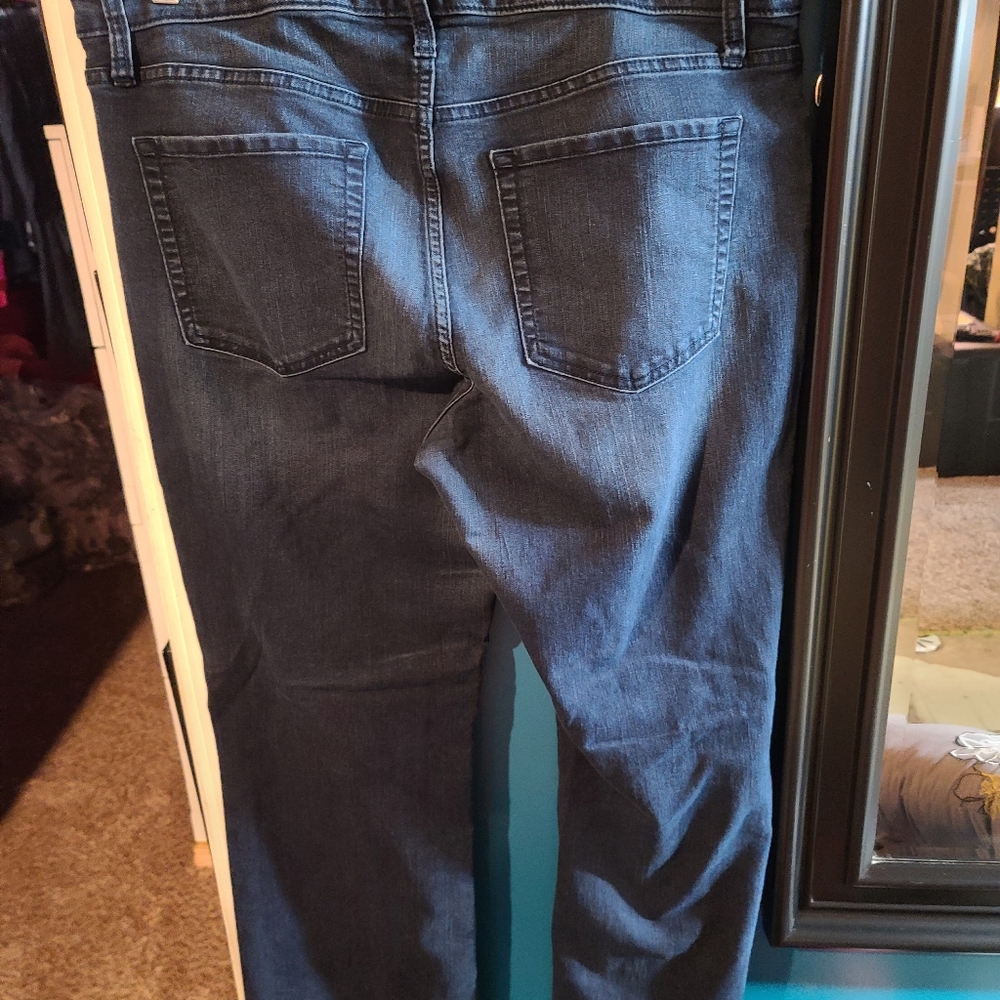 Dark blue jeans